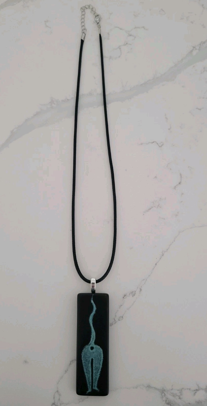 Hand Painted Crazy Cat Lady Necklace Of Cat Tail
