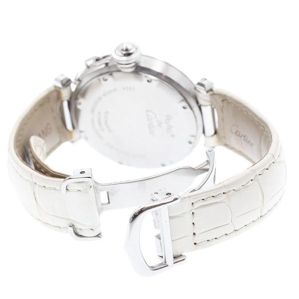 Cartier Pasha C W3106199 35mm SS Silver Dial Automatic Date Watch #C7453