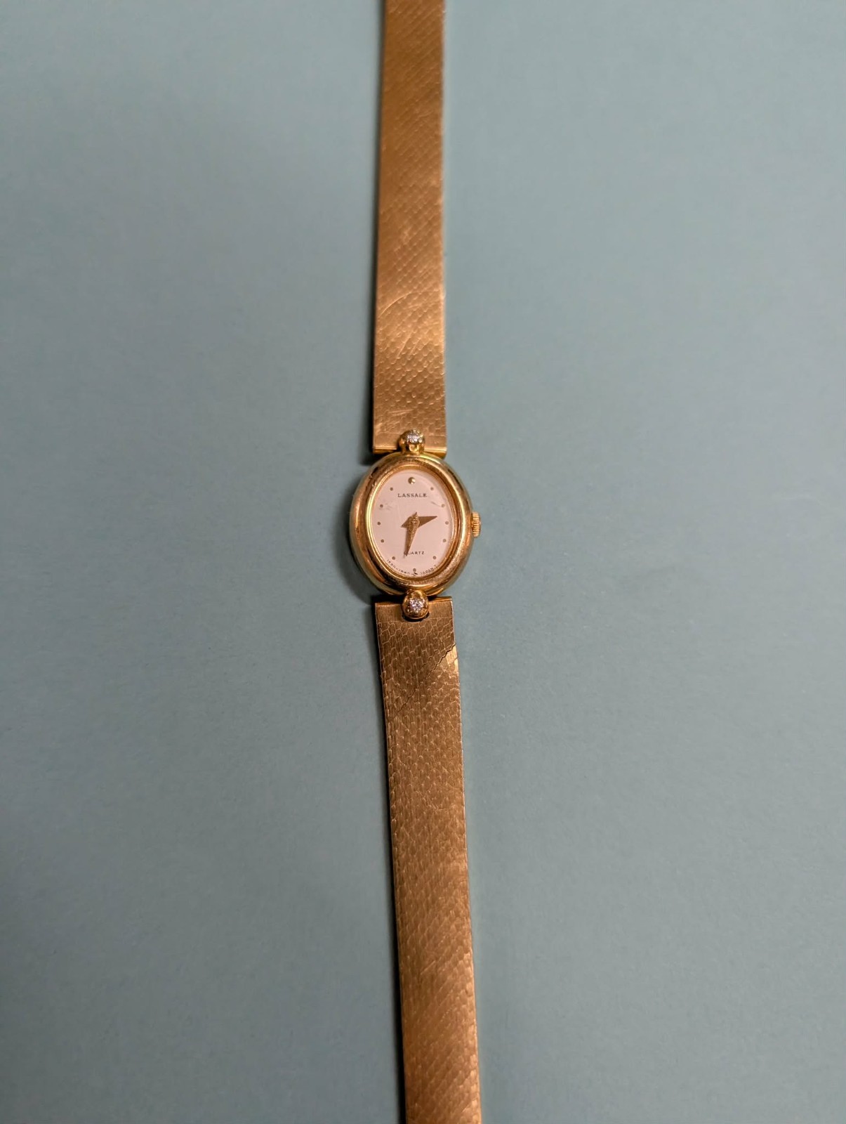 LASALLE by Seiko Gold Tone – White Dial Ladies Watch