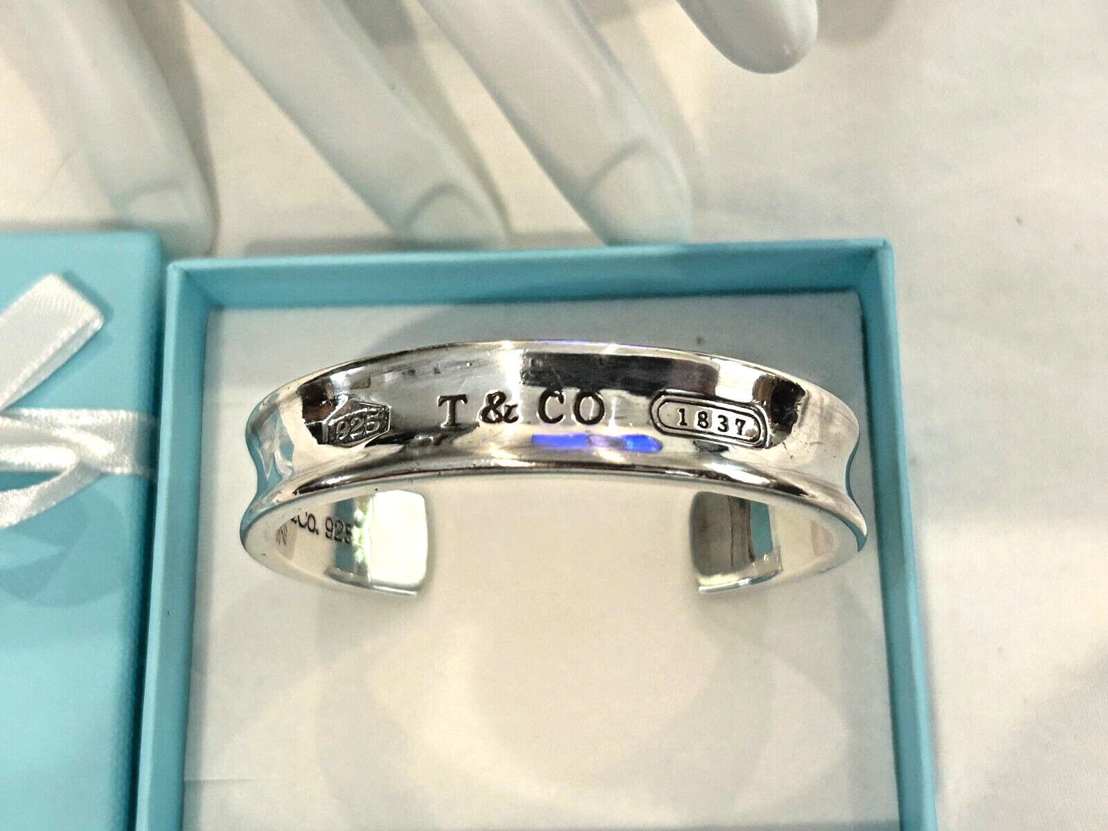 VINTAGE TIFFANY & CO. NY-1837 CUFF.925-12.0mm -SZ-6.50″ WGT-45.2 GRM-LK/N-HEB-2