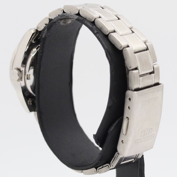 condition working SEIKO 5 4207 00X0 5N0616 day date AT automatic black dial ladi