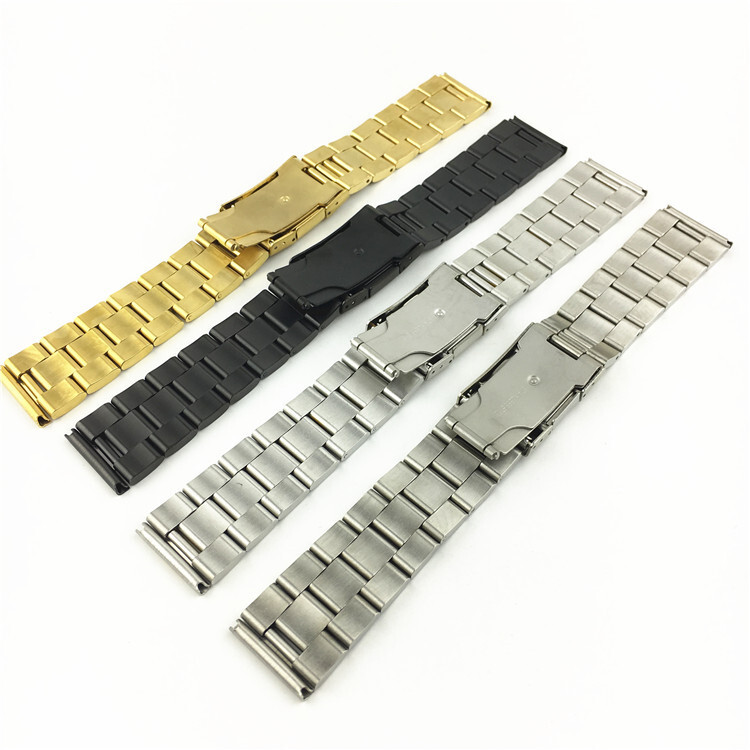 Metal Watch Accessories Stainless Steel Solid Watch Band 18 20 22 24 26 28 30mm
