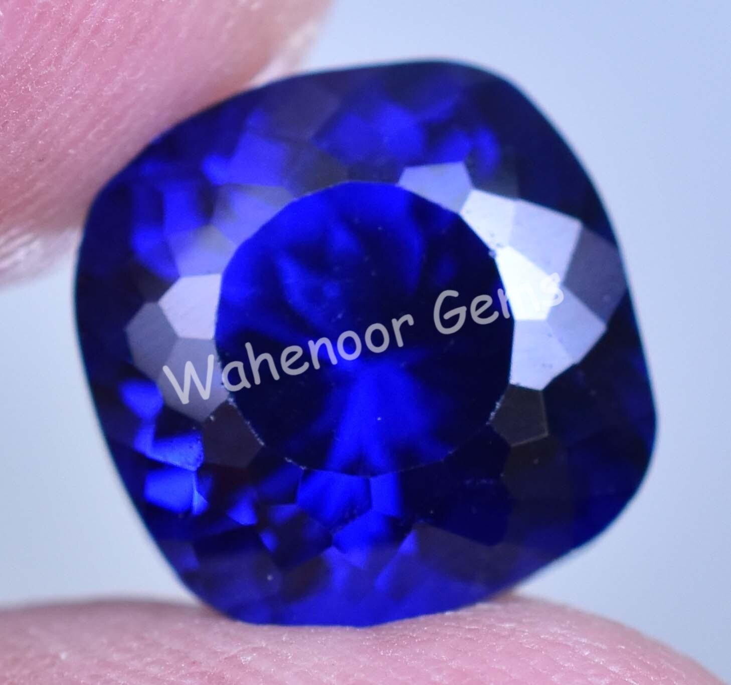 AAA+ 7.00 Ct Natural Arkansas Blue Benitoite Certified Rare Loose Gemstone