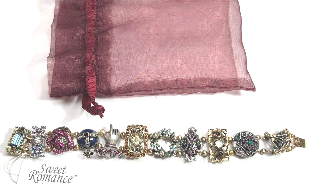 Sweet Romance Queen Elizabeth Slide Bracelet: English Royal Charm $191 NWT