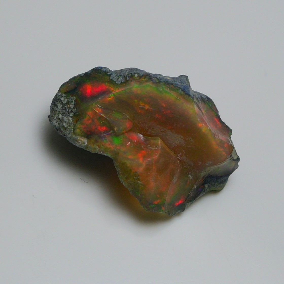 Natural Ethiopian Black Opal Rough 12.70 Ct – Ideal for Jewelry, Welo Fire Opal