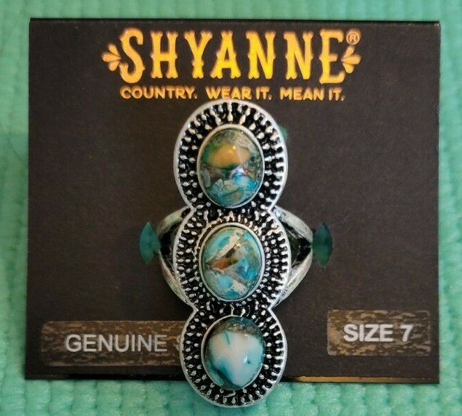Shyanne Genuine Stone Ring Size 7 Free Shipping