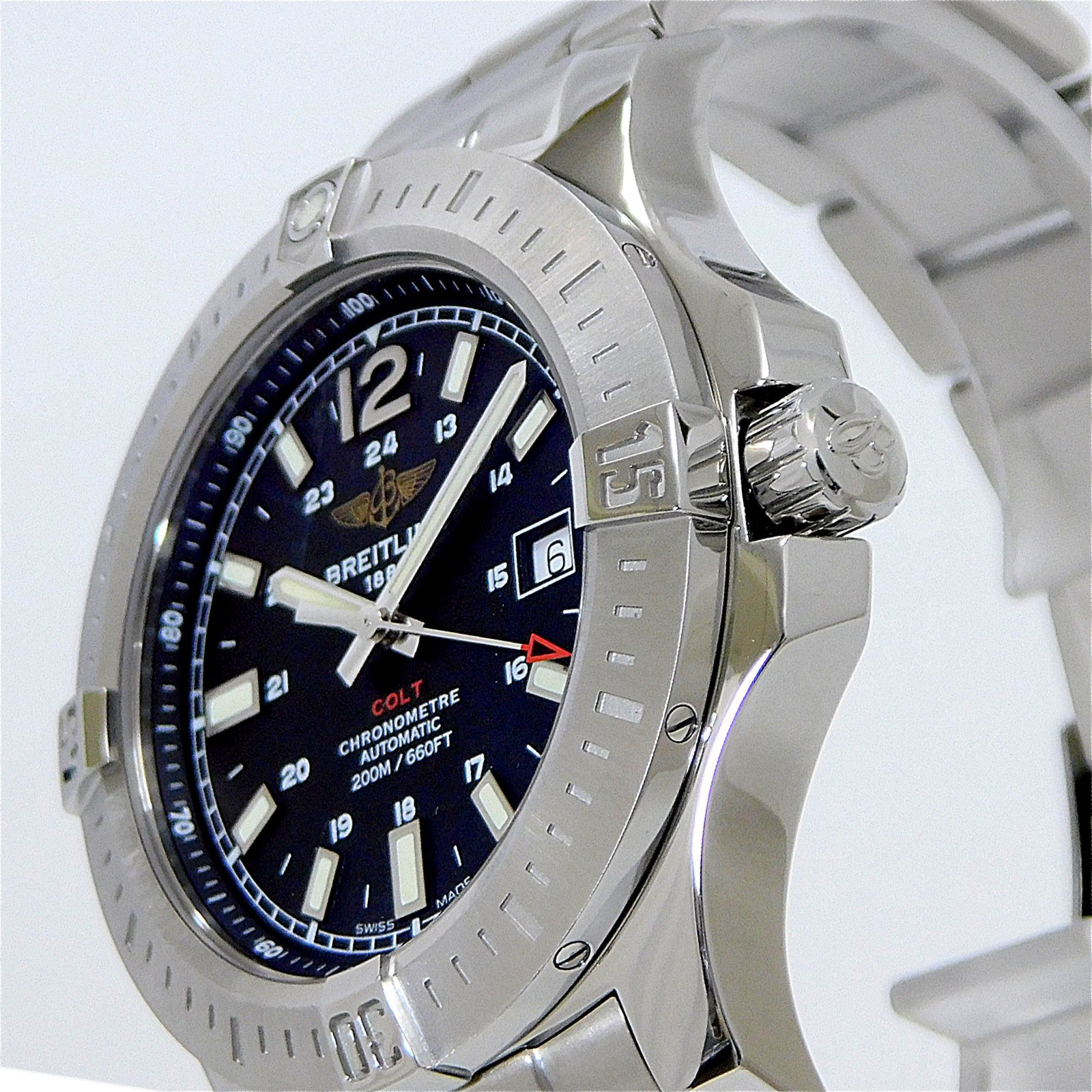 BREITLING Colt A17388 S. Steel Automatic Men’s Watch #1355B