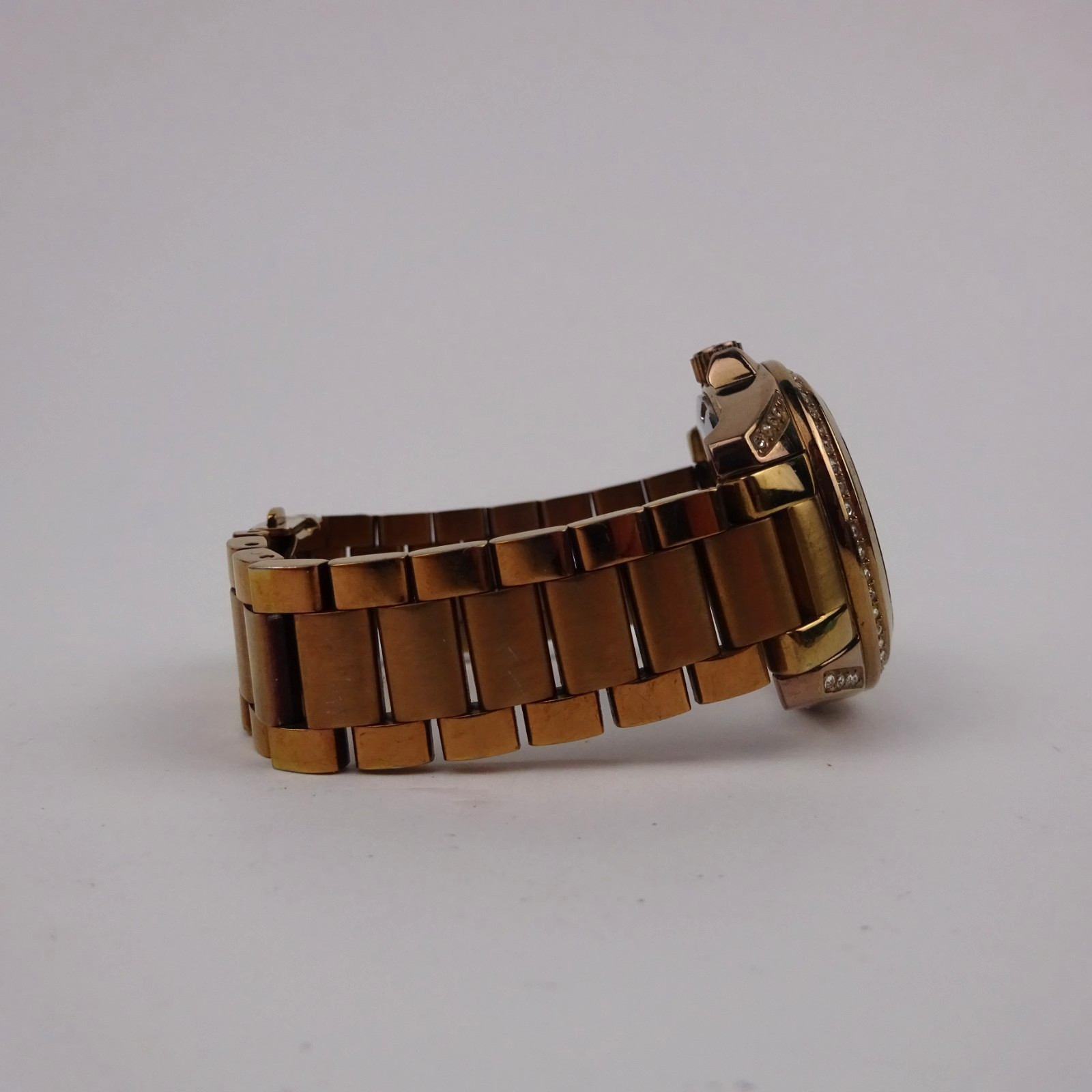 Michael Kors MK5613 Rose Gold Tone Day Date Gem Set VERY SMALL SIZE 15.5cm