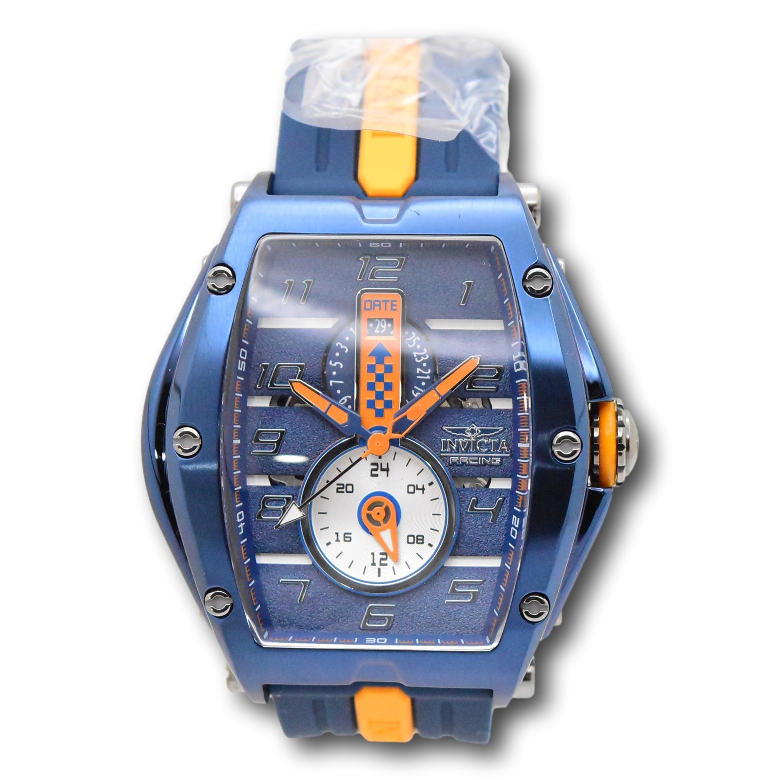 Invicta S1 Rally Diablo Racing RPM Men’s 50mm Blue & Orange Quartz Watch 47388