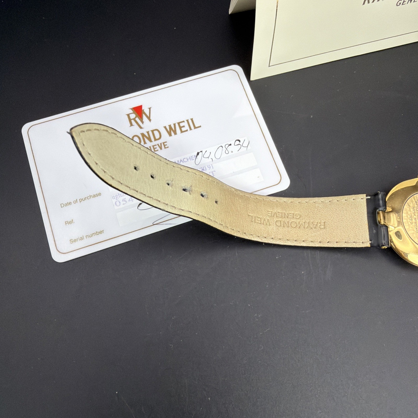 Vintage Raymond Weil Othello Ultra-Thin Dress Watch 128-2 – Full Provenance 1994