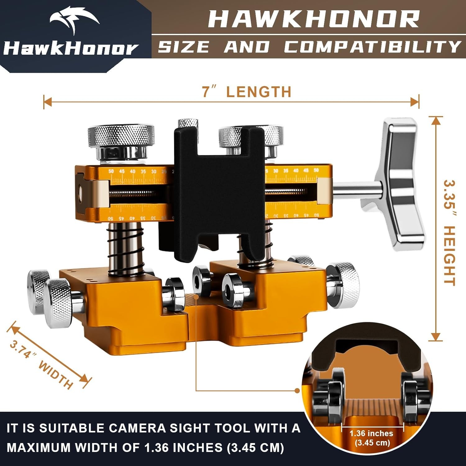 HAWKHONOR Watch Press Pusher Tool for Crystal Back Case Repair Removal