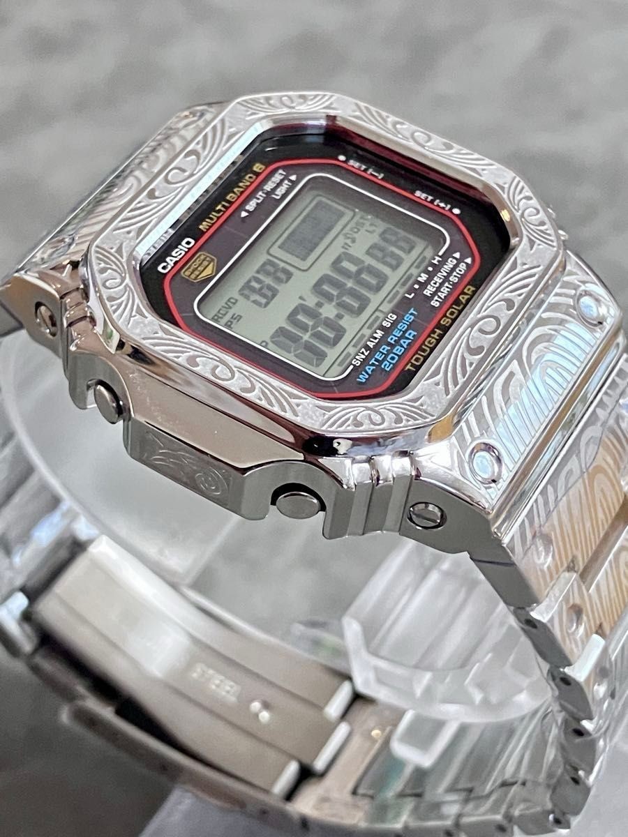 CUSTOM Casio G-Shock GW-M5610U Digital Men’s Wrist Watch Silver New item No Box