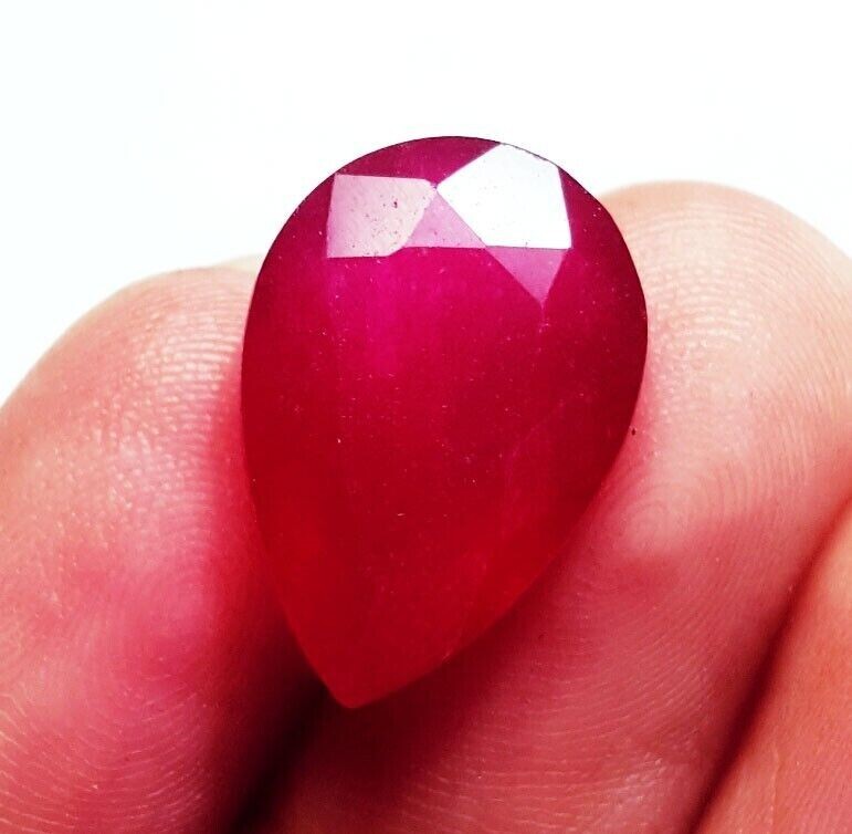 Utah Pear Cut Natural Red Beryl (Bixbite) 9.50 Ct Certified Loose Gemstone