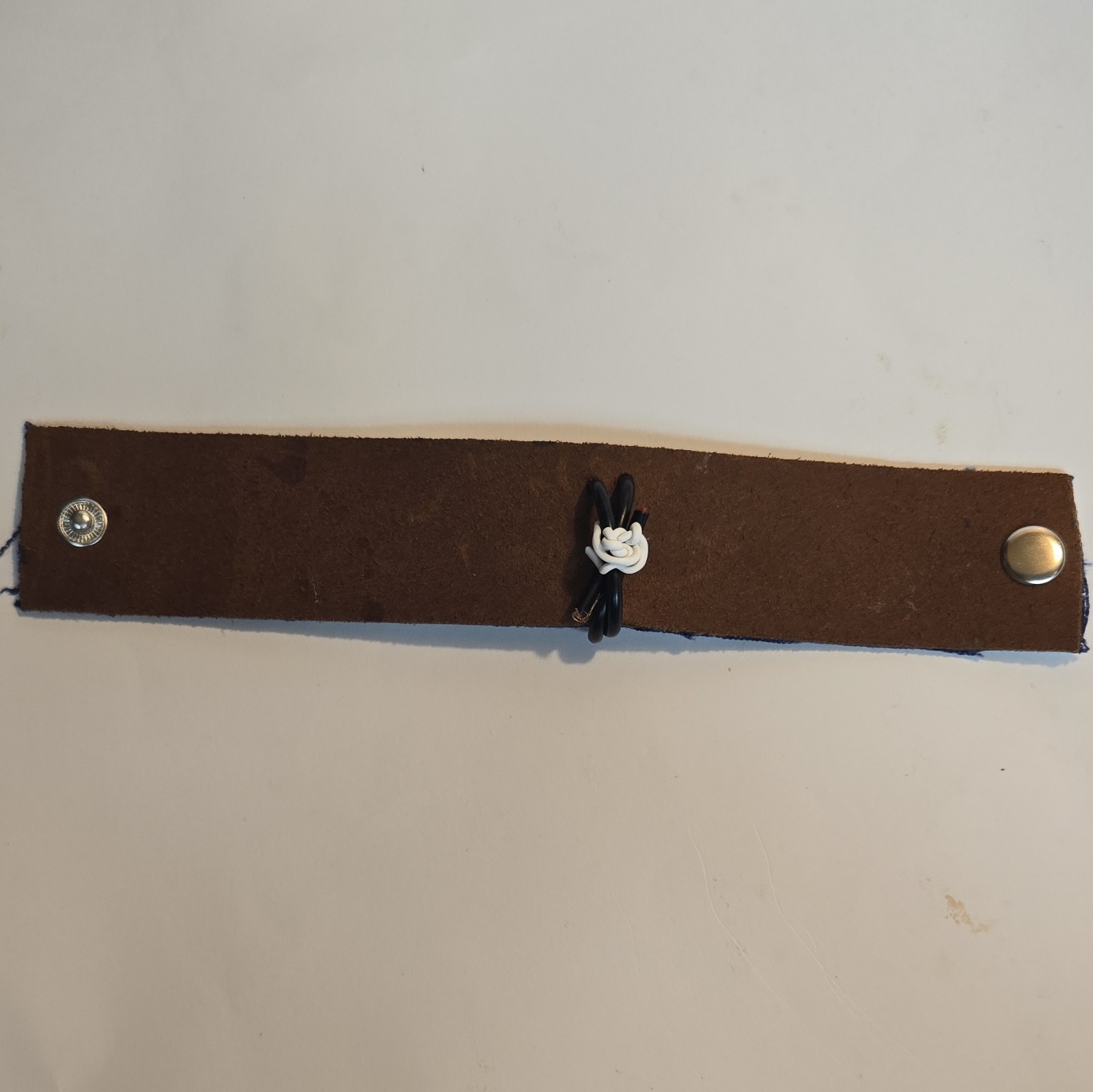 GPU Themed Novelty Leather /Fabric Bracelet, Snap Closure