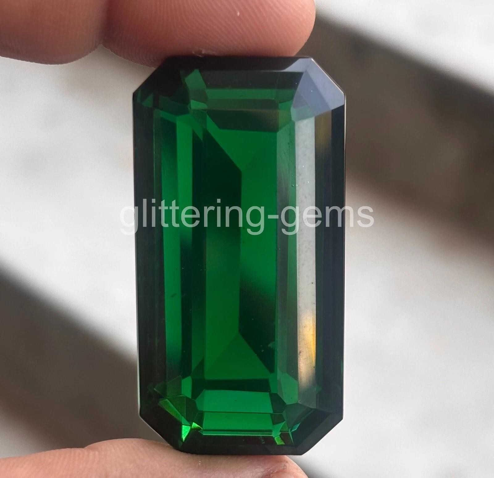 205 Ct Natural Colombian Emerald Rich Green Loose Gemstone IGL Certified 5AOE