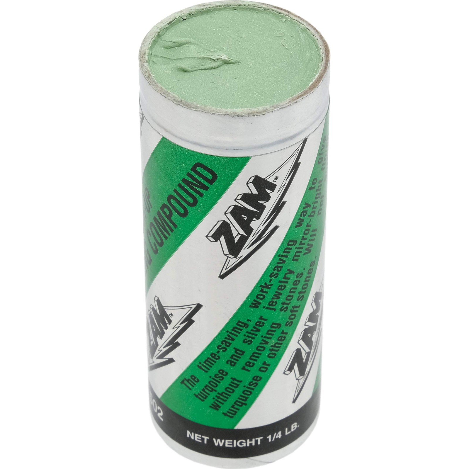 Zam Buffing Compound, 4 Ounce, Resin, Fine, Stone Compatible, Jewelry Polishi…