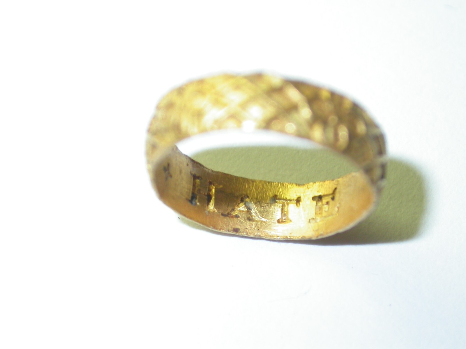 Gold posy ring 16th Century -Tiny 6 Months-1 year baby