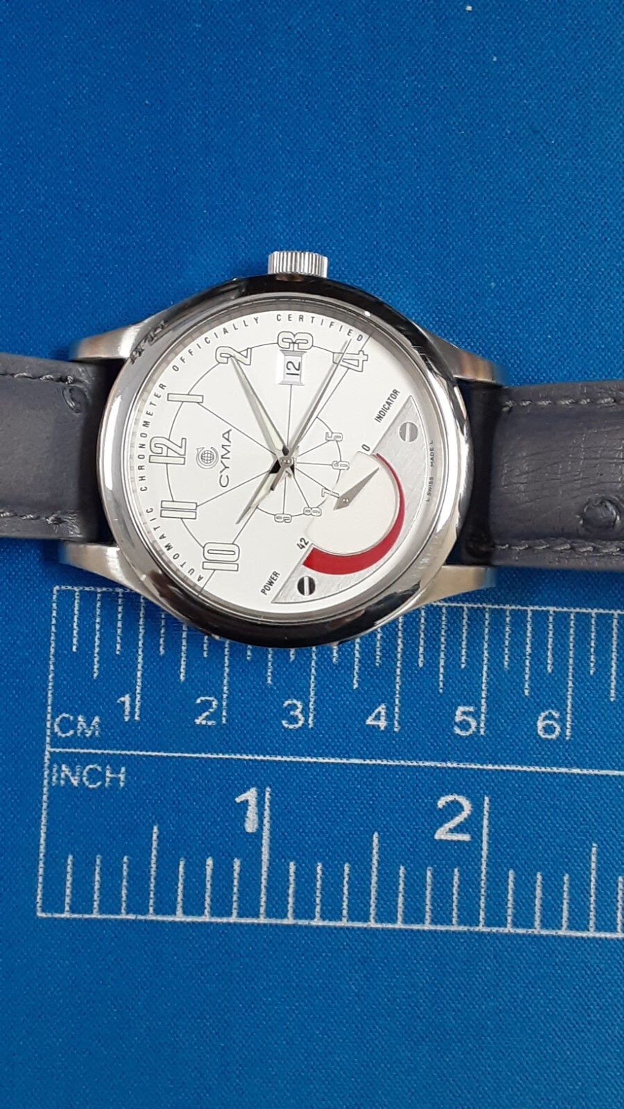 Men’s CYMA Power Reserve 40mm Imperium XL Steel Watch Limited to 200 Worldwide