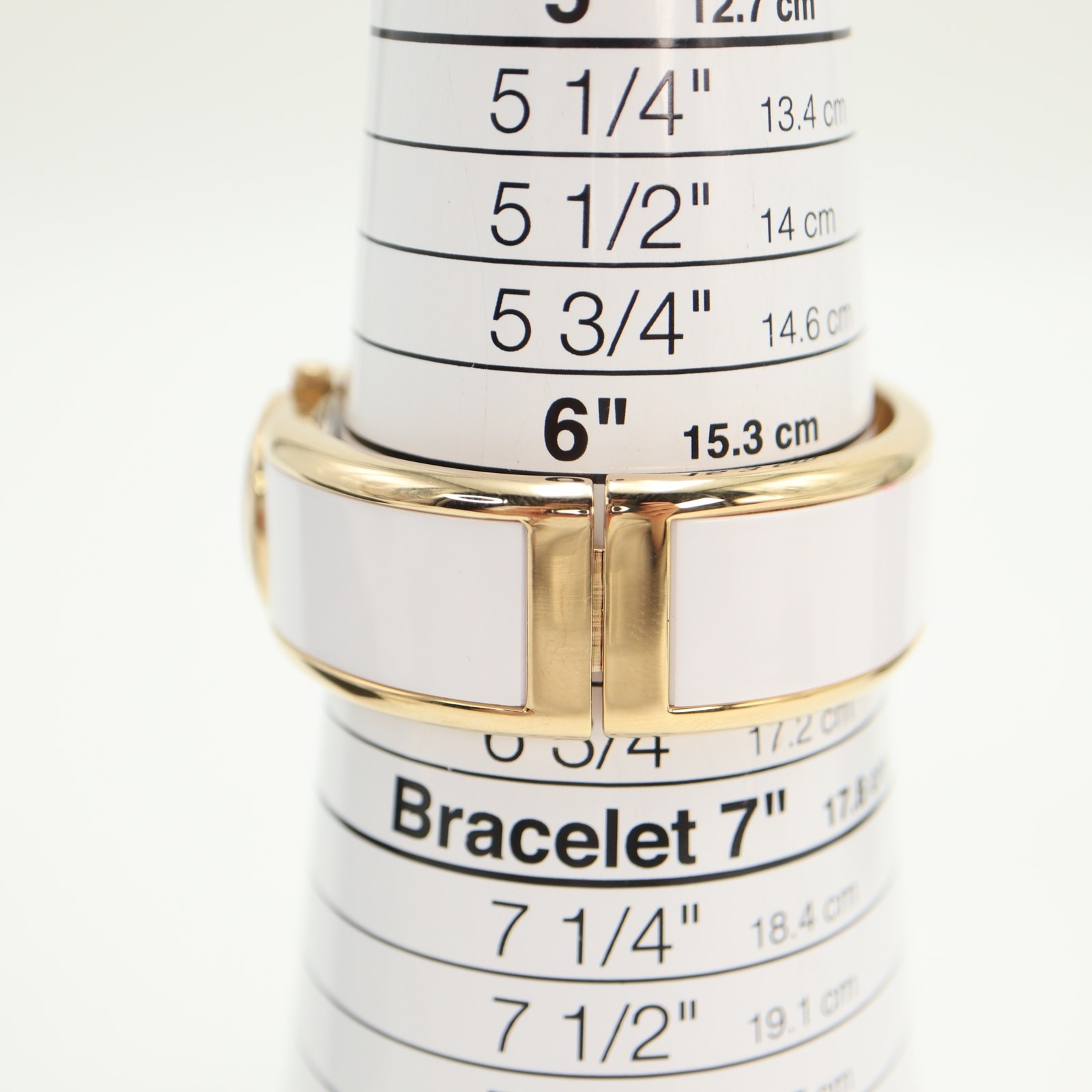 Caravelle New York White Gold Tone 20mm Petite Watch Cuff Working New in Box