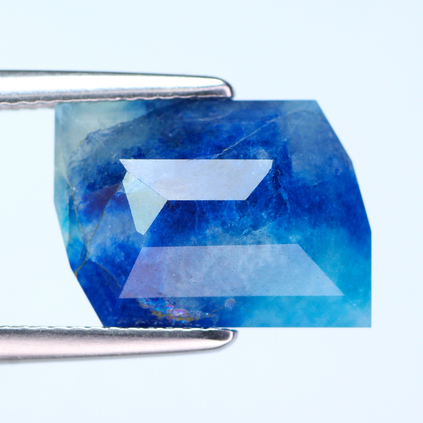 6.94Ct Rare! Pleasant Fancy 14.1 x 10.8 MM 100% Natural Blue Green Germany HAUYN
