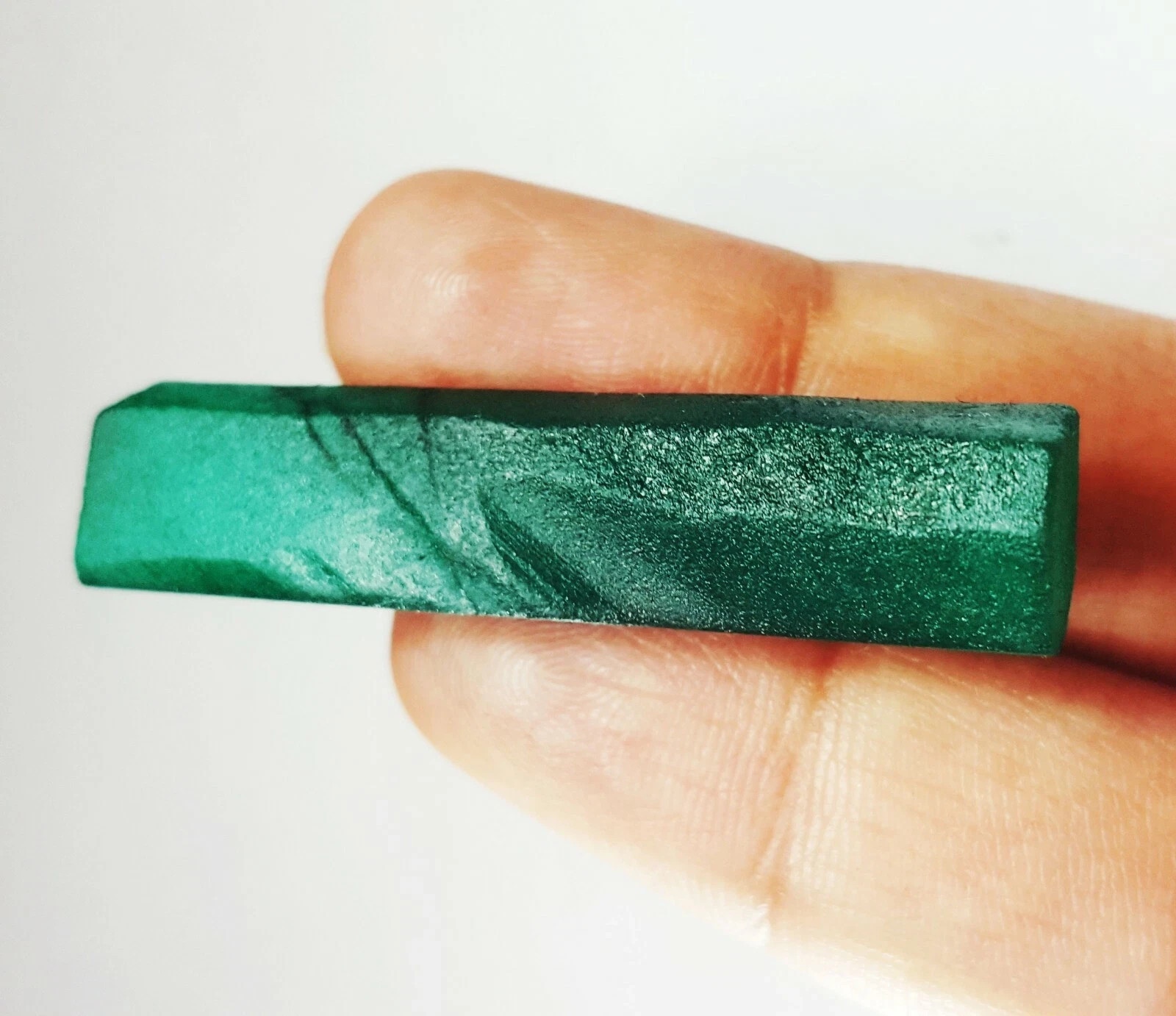 Natural Green Emerald 36.34 Ct Loose Gemstone Pencil Rough Certified A+ Quality