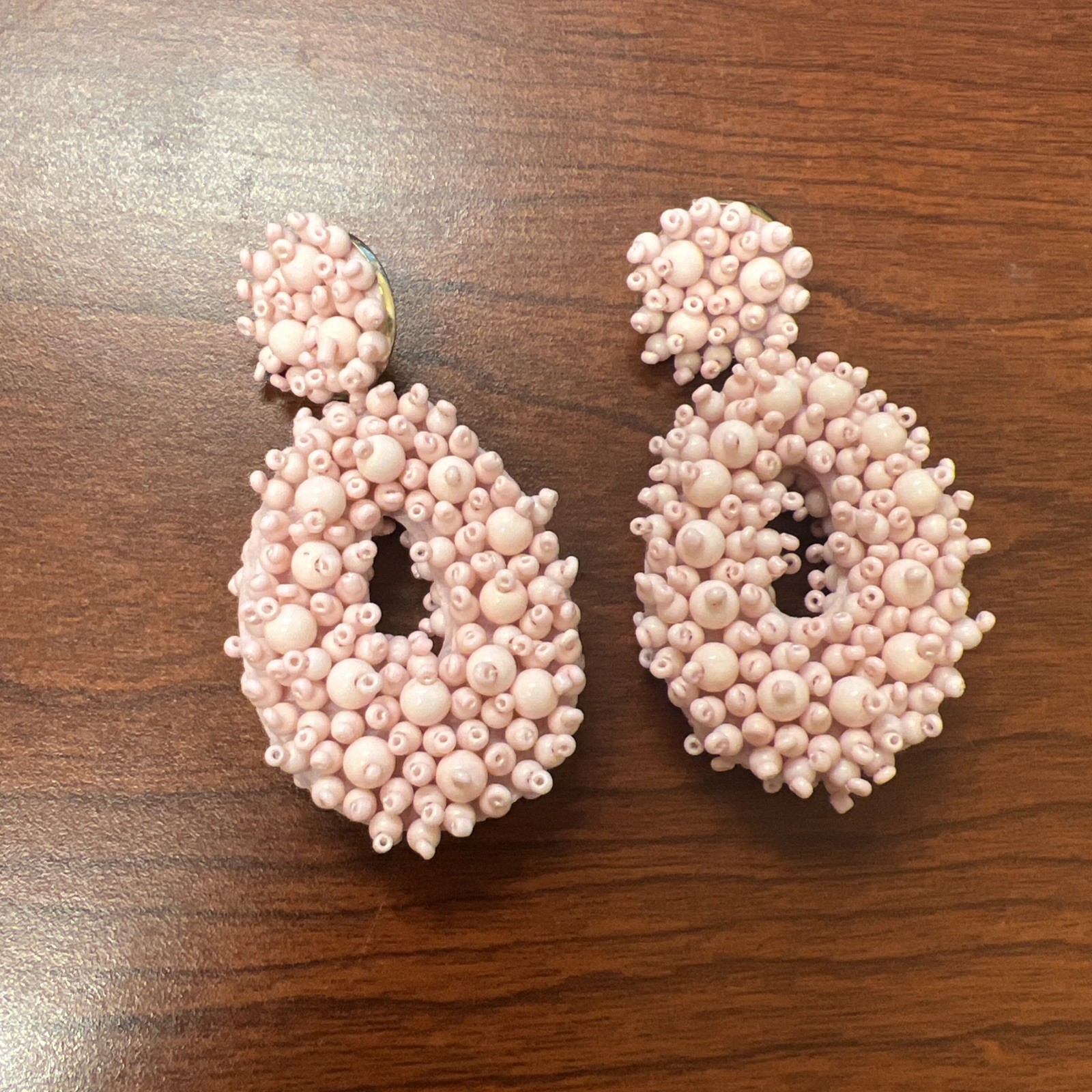 Baublebar Earrings Pink/peachy Beaded Fashion Jewelry