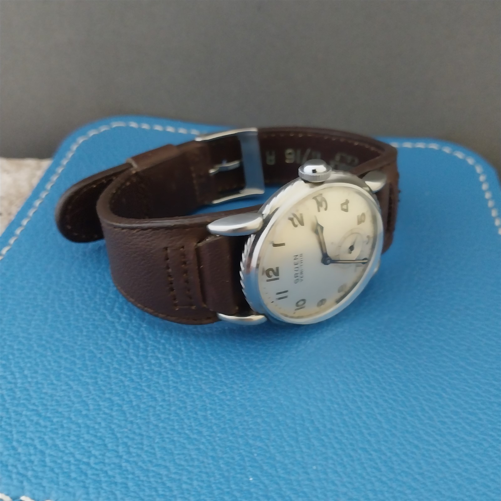 19.6mm 1950s Vintage Long Shell Cordovan 1-Piece Gemex Classic Unused Watch Band