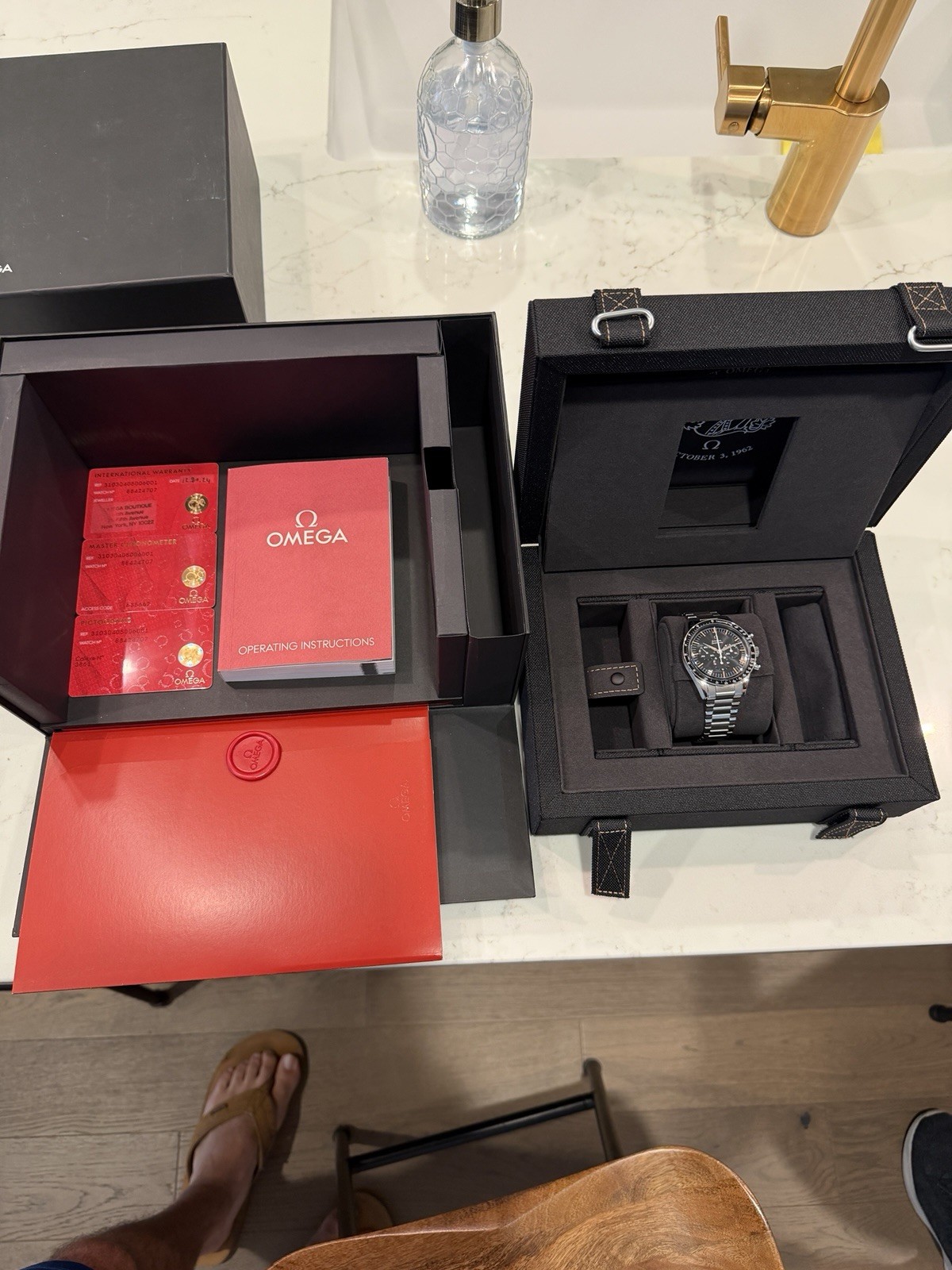 2025 PAPERS Omega Speedmaster FOIS 310.30.40.50.06.001 39.7mm Steel Watch BOX