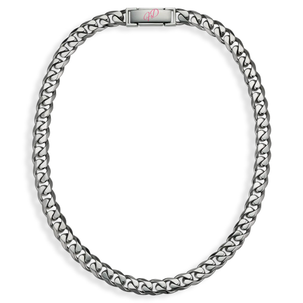 950 Platinum Mens Miami Cuban Chain Width 5 MM Necklace Length 20 Inches