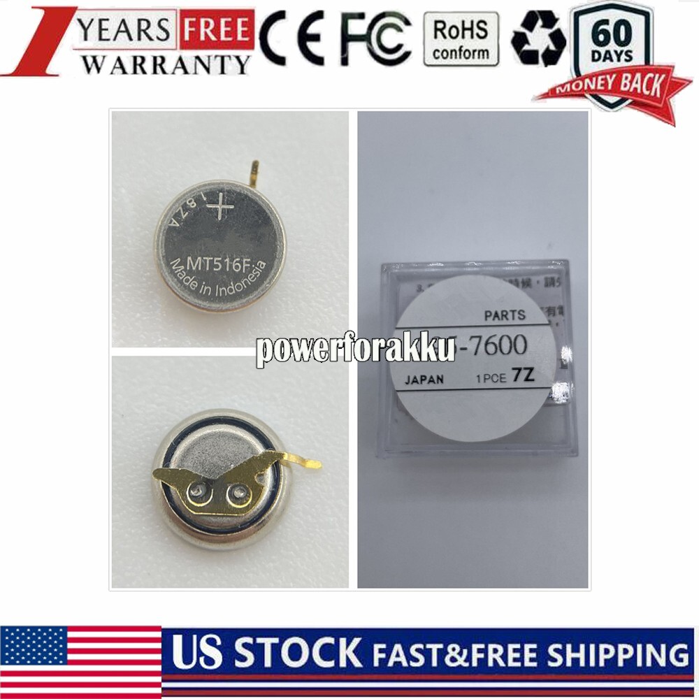 295-7600 MT516 MT516F Capacitor Watch Battery for Panasonic A980 F780 B080