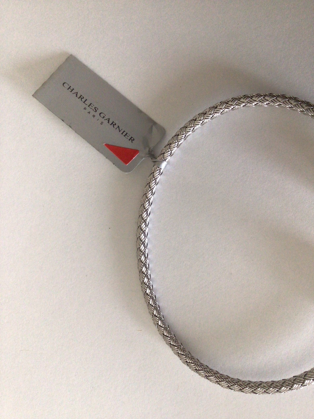 Charles Garnier Silver Pearl Cuff Bracelet 3MM with 0.02 Diamond TW FW Pearls