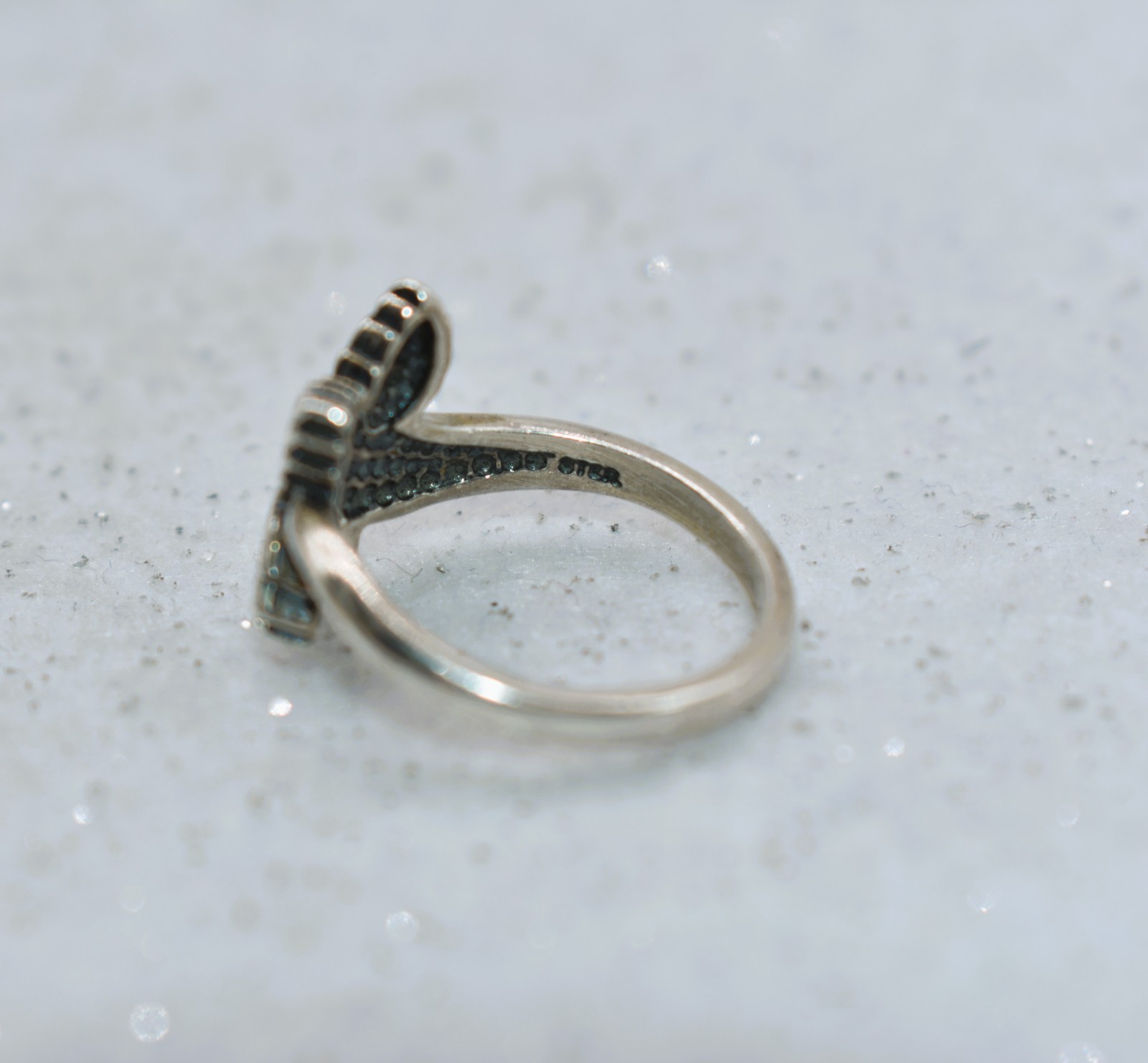 Wheeler Manufacturing Sterling Silver Leaves & Grape Vine Ring Size 6