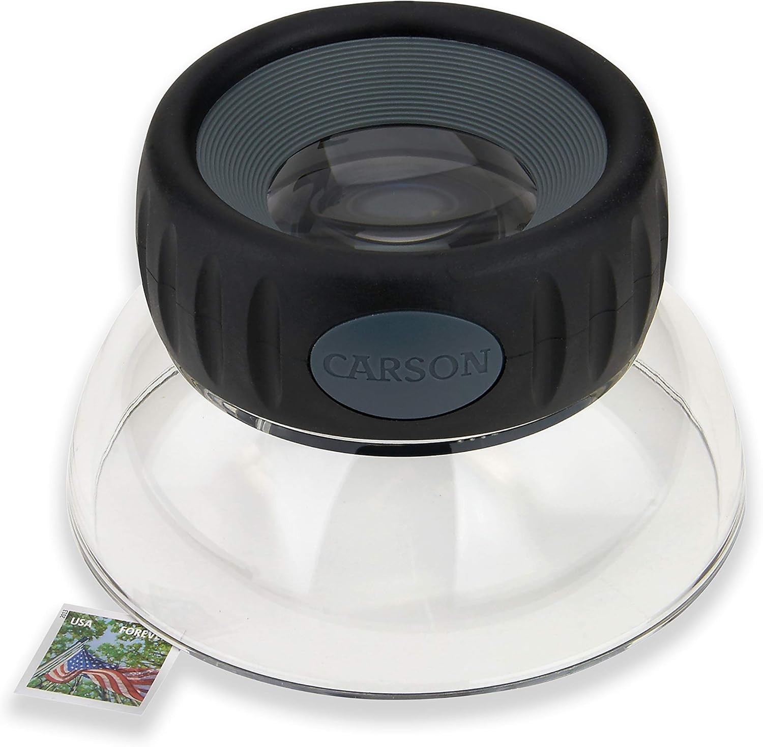 Carson LumiLoupe Plus 5.5X Power Loupe with Dual Focus – Crystal Clear Viewing
