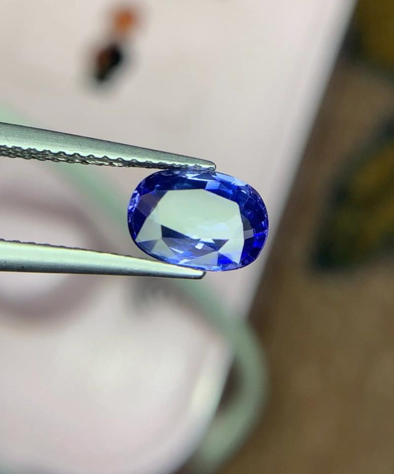 1.89 Ct Rare Natural GIE Certified Ceylon Blue Sapphire Oval Cut Loose Gemstone