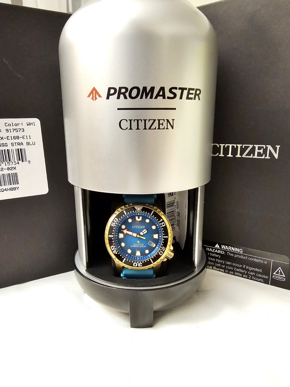 New Citizen Promaster BN0162-02X Eco-Drive Men Diver Watch with Extra Strap