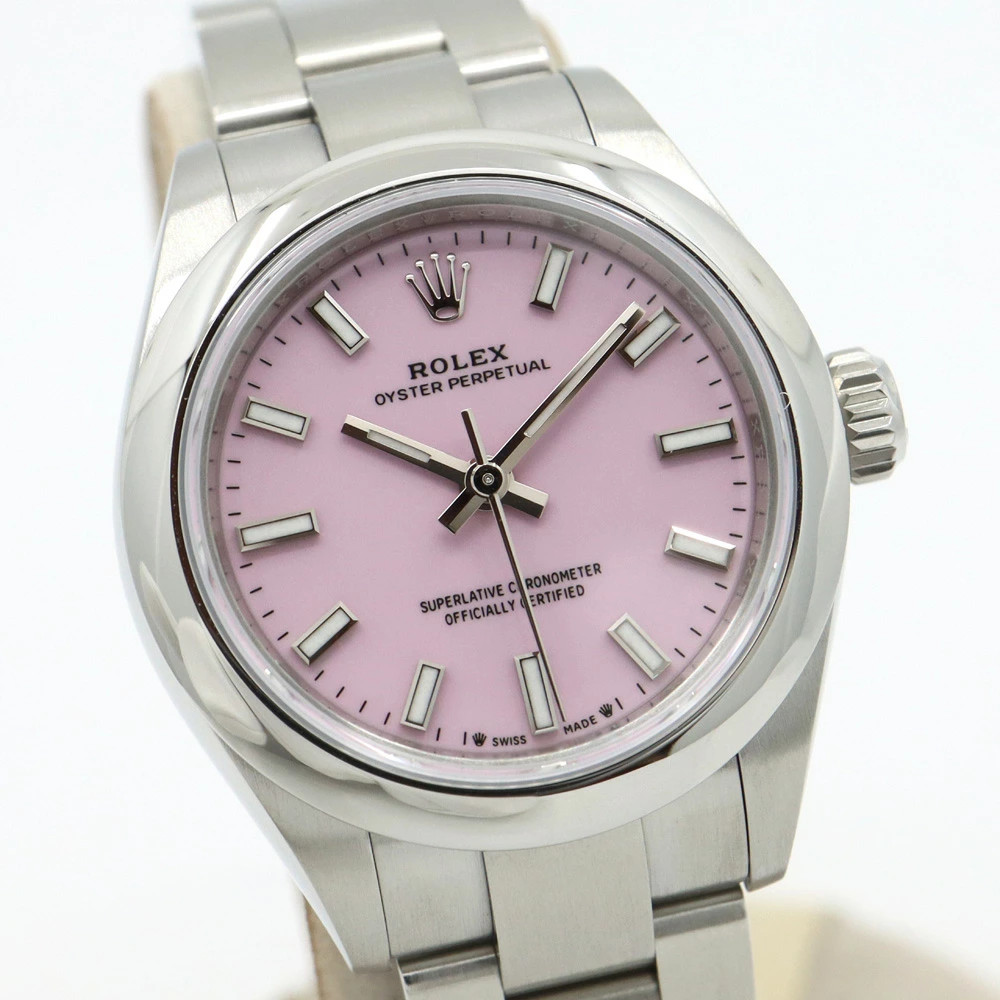 ROLEX Oyster Perpetual 28 276200 Pink Automatic Ladies Used Watch #61723