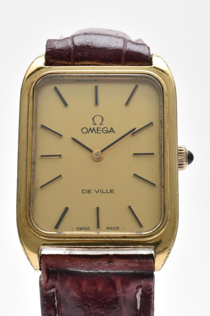 OMEGA De Ville 511.0503 Cal.625 Gold Tank Hand Winding Unisex Leather Watch 23mm