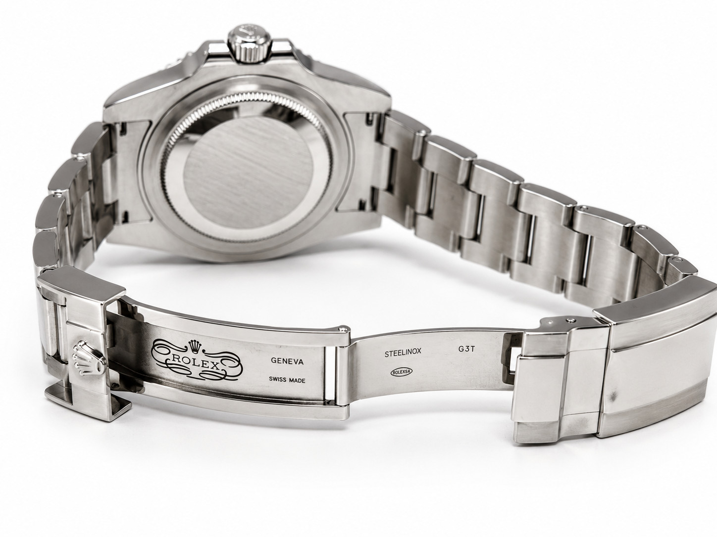 Rolex GMT-Master II 116710LN Silver Oyster Bracelet with Black Bezel Watch Only