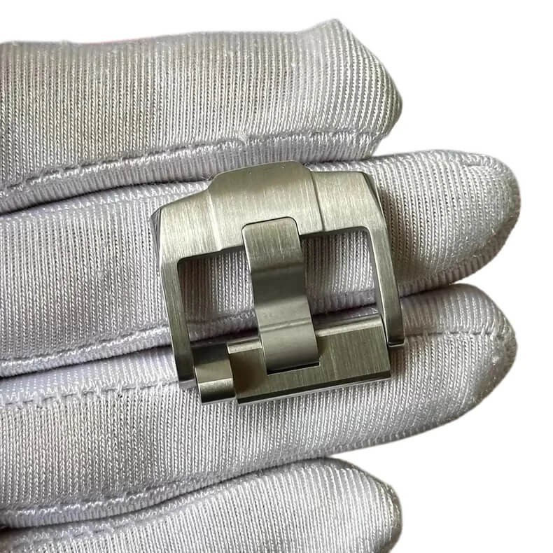 24mm Steel Tang Pin Buckle Clasp Fits AP 15720ST Royal Oak Offshore Easy Change