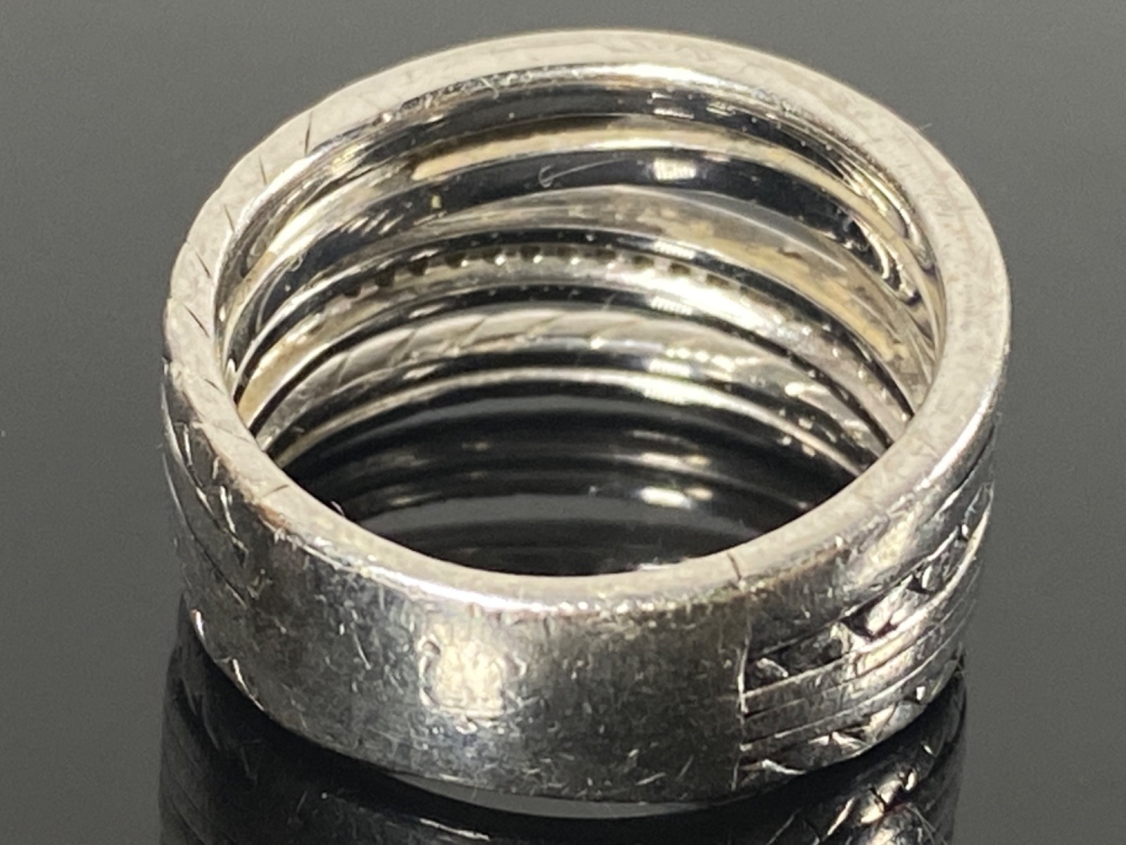 EFFY DESIGNER STERLING SILVER 925 Ring Band Size 7 Five Strands 8.3g