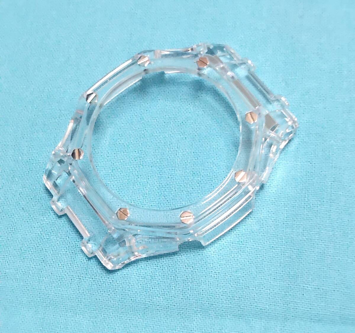 [Unused] G-SHOCK GA-2100 GA-2110 GA-B2100 Clear Bezel Light Blue Belt Set Casio
