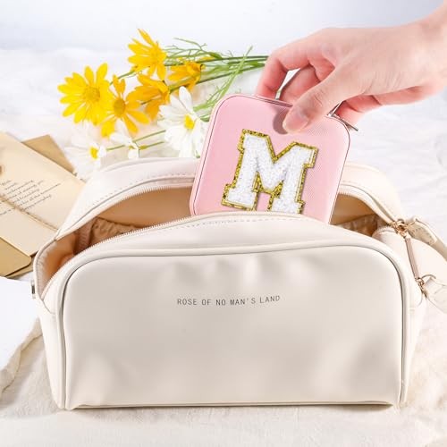 Travel Jewelry Case for Women Girls Daughter Birthday Gift fromom Dad M Pink