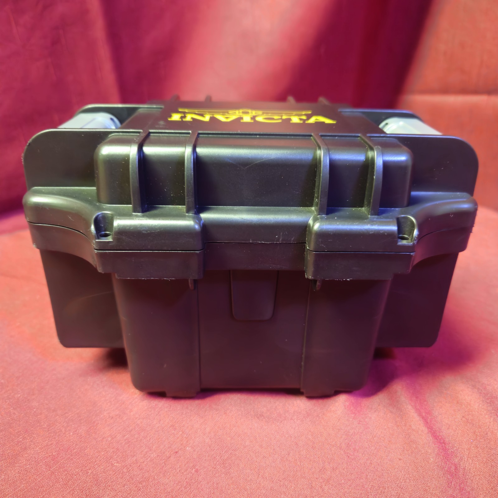 Invicta Pepsi Jubillee Watch Case – Single – Black With Gray – Yellow Lettering