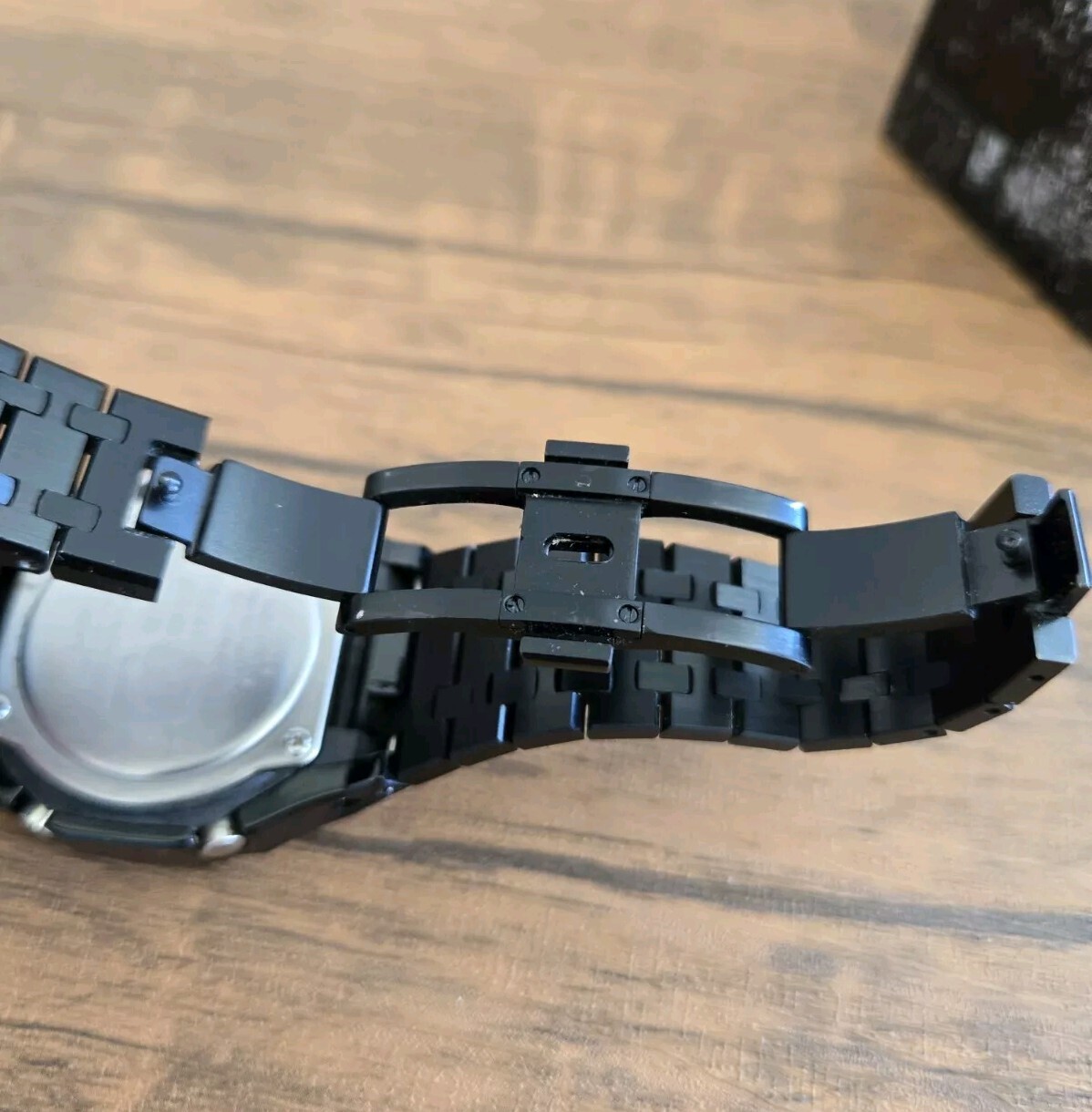 Casio G-Shock GA-2100SKE MOD Metal Case Bracelet Black Analog Digital 45.4 mm
