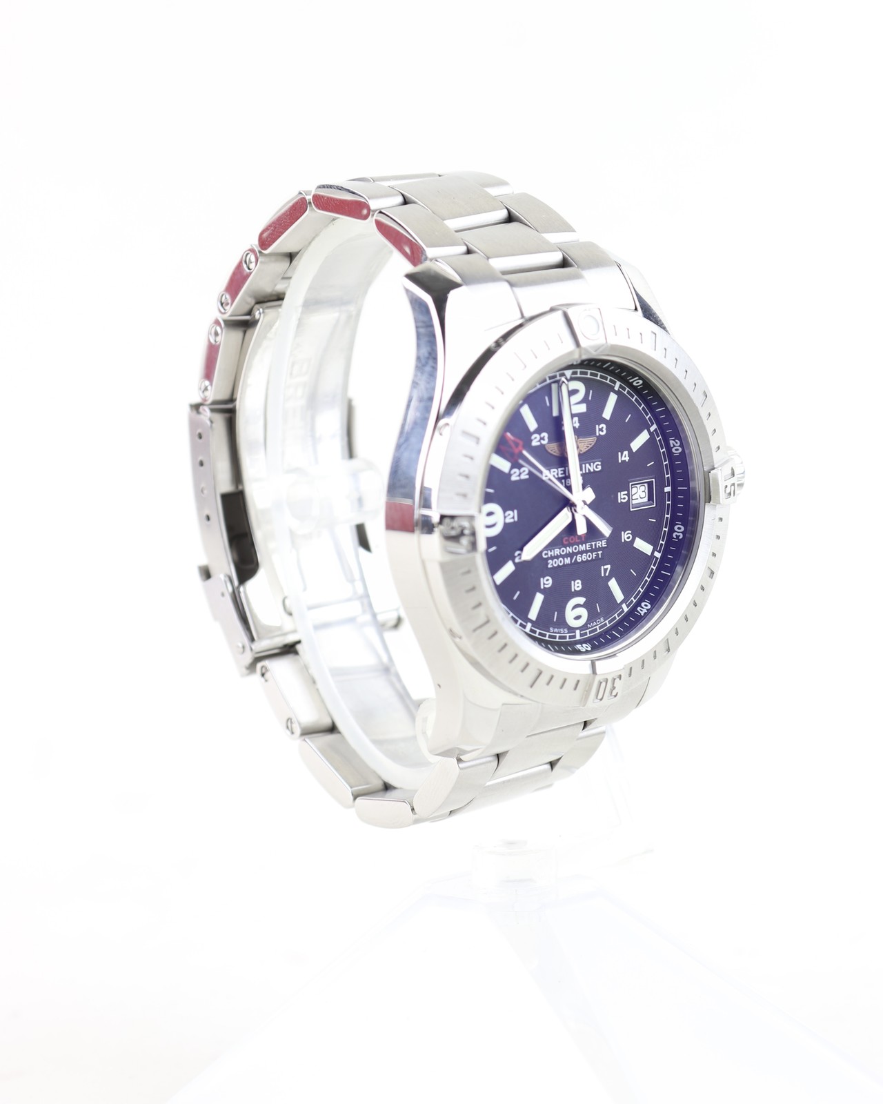 Breitling Breilting Colt Blue Dial on steel A74388 Complete