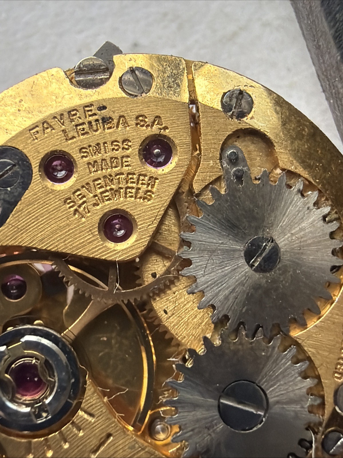 AT59 Genuine Vintage Favre – Leuba 17.4mm Ladies Watch Movement Mechanical Swiss