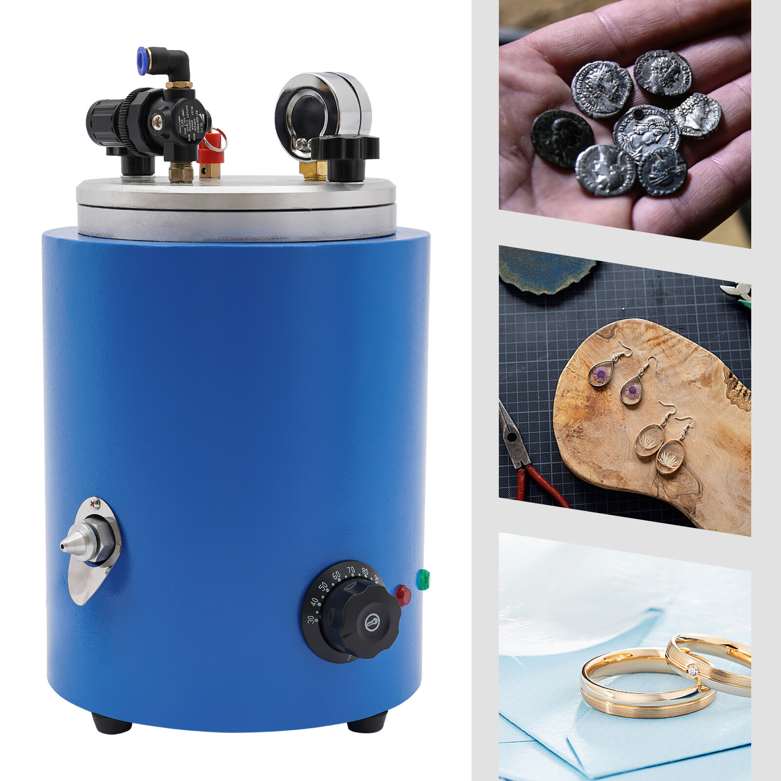 Round Wax Injector Wax Molding Melting Furnace Wax Casting Machine Jewelry Tool