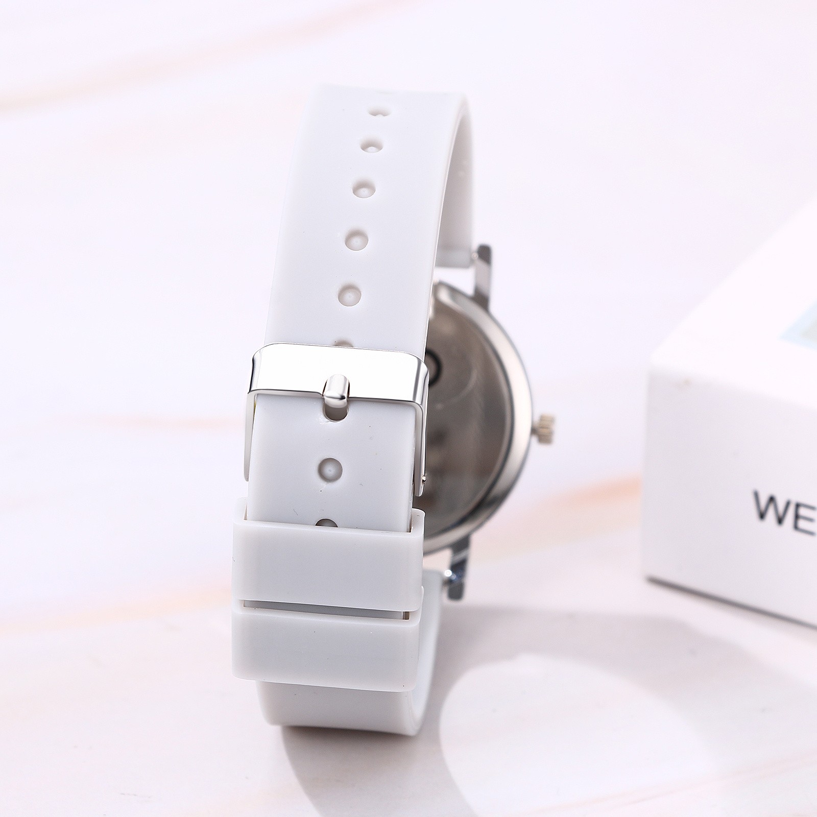 Men Women Easy Reader 24H/12H Dial Silicone Band Pulse Calculation Medical Watch