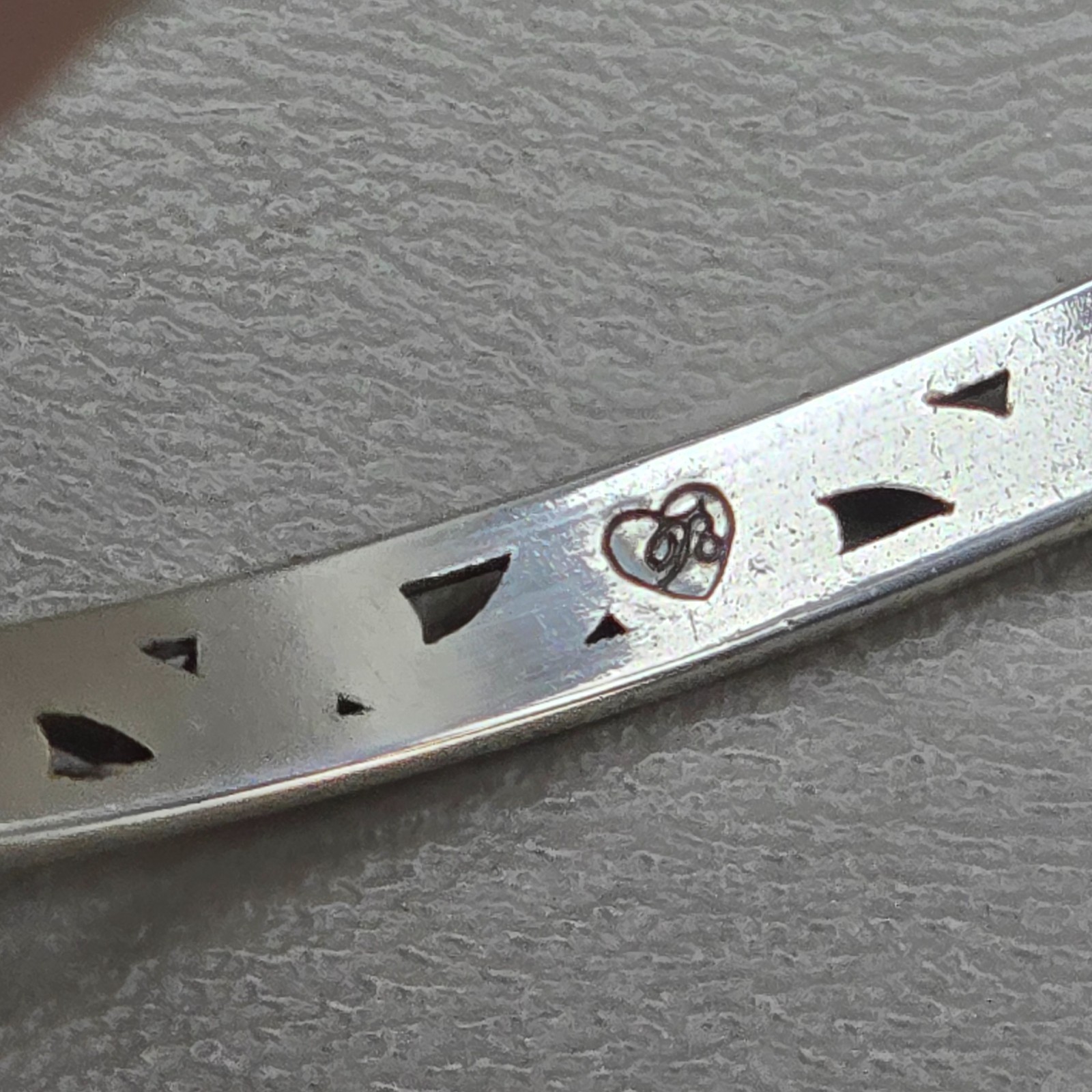 Brighton Bangle Bracelet Silver Tone Openwork Scroll With Pouch