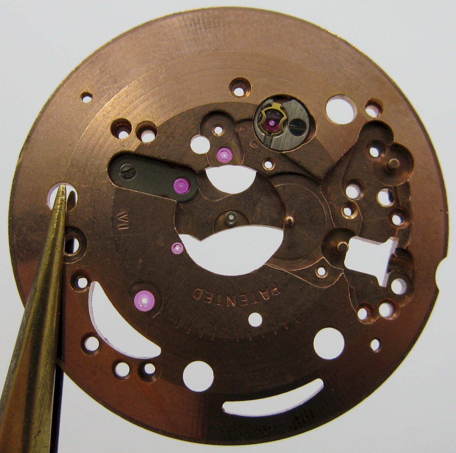 Eta 2451 no calendar … watch part #100 main plate
